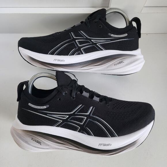 Asics Women's Size 7 Gel Nimbus 26 Black/Graphite Running Shoes Sneakers EUC - Picture 5 of 9